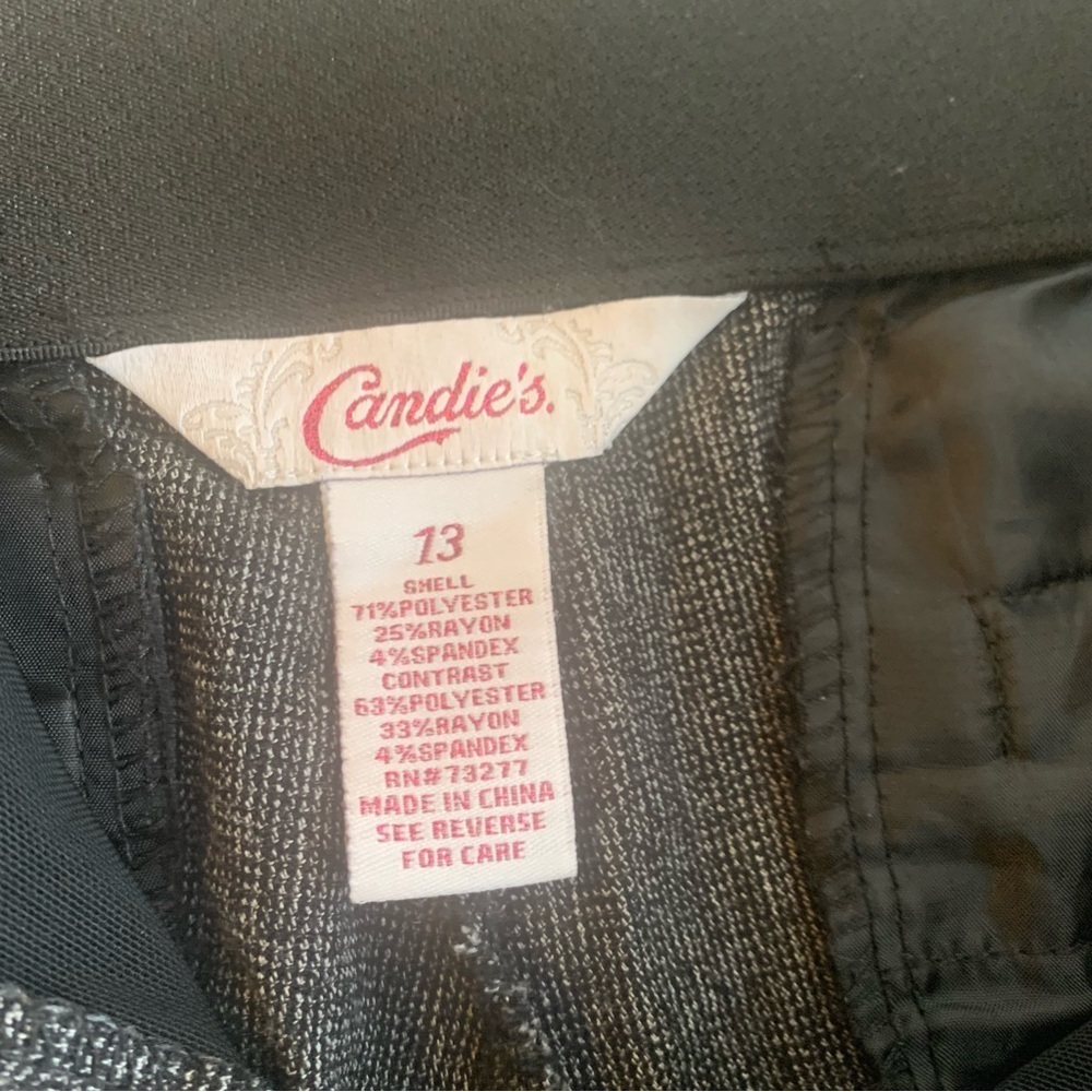 Candie's Elegant Black and Gray Pants - Picture 4 of 5